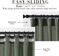 long modern farmhouse linen curtains