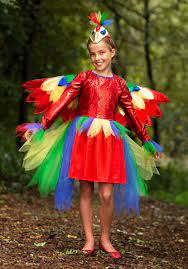 s tropical parrot costume dress