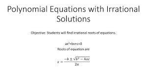 Ppt Polynomial Equations With