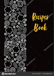Recipe Book Cover Black And White Recipes Book Cover