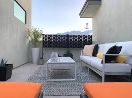 get the palm springs modern patio look