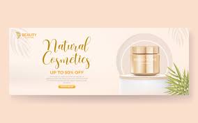 cosmetic banner design graphic by
