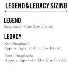 Legacy Snap Back Kids Youth Hat Products Legacy Hats