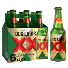 dos equis mexican lager beer 6pk 12oz