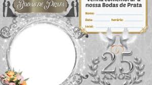 Convite Bodas de Prata - Imagem Legal