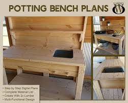 Diy Potting Bench Plans Strong Elegant