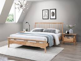 rome queen size bed frame hardwood