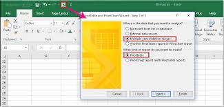 How To Combine Multiple Sheets Into A Pivot Table In Excel