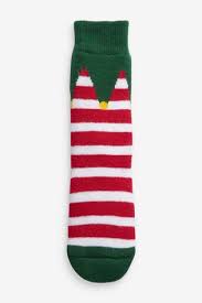 Red Heat Holders 3 1 Tog Thermal Elf Slipper Socks Older