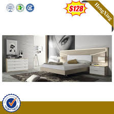 double bed wooden bedroom bed