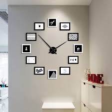 2) flip your painted canvas stretcher bars over after the paint has dried. Photo Frame Diy Wall Clock Modern Design Square Creative Wall Clock Living Room Reloj Pared Grande Home Decoration Clock Ll60wc Wall Clocks Aliexpress