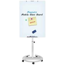 Magnetic Whiteboard With Stand Office Magnetic Glass