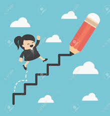 Artwork designing for leaflets, press ads, sign. Business Woman Climbing Ladder Of Success Royalty Free Cliparts Vectors And Stock Illustration Image 43249741