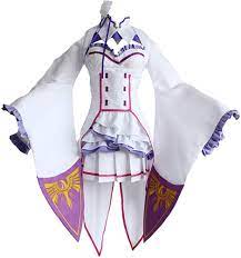 Amazon.com: Anime Re ZERO Starting Life In Another World Cosplay Costumes  Emilia Dresses Halloween Carnival Party (S) : Clothing, Shoes & Jewelry