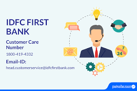 idfc first bank customer care number