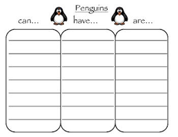 Penguins Graphic Organizer Writing Graphic Organizers