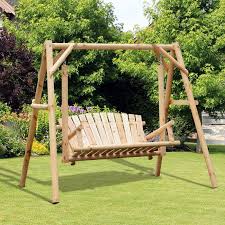 Outsunny Wooden 2 Person Porch Swing