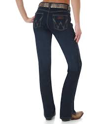 Wrangler Womens Cash Vented Boot Cut Ultimate Riding Jeans