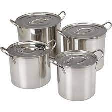 stainless steel stock pot set 4