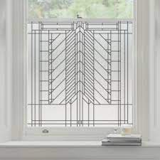 Art Deco Frosted Glass Window