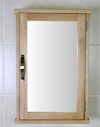 Buy Oak Wall Mounted Mirrored Bathroom