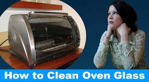 how to clean glass oven door without