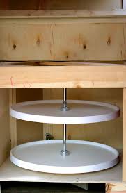 retrofit a corner cabinet carousel
