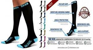 Details About Sb Sox Compression Socks 20 30mmhg For Men Women Best Stockings For