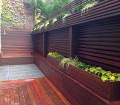 Nyc Terrace Wood Fence Deck Patio