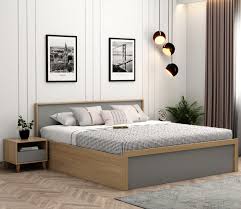 vespera engineered wood bed with