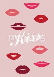 s lips female kisses red lipstick