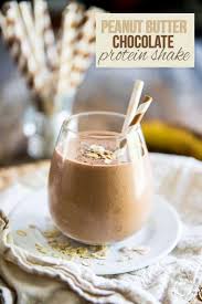 peanut er chocolate protein shake