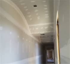 how to hang tape curved drywall