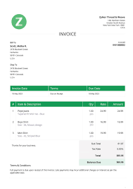 free s invoice template printable