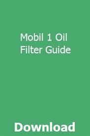 Mobil 1 Oil Filter Guide Diamapornie