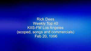 Rick Dees Weekly Top 40 On Kiis Fm Feb 20 1996