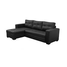 tommy corner sofa bed in faux leather