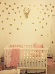 gold dots nursery gold dot wall baby