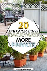 Backyard Privacy Ideas For Screening