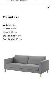 Ikea Karlstad 3 Seater Sofa Furniture