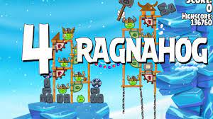 Angry Birds Seasons Ragnahog Level 1-4 Walkthrough 3 Star - YouTube
