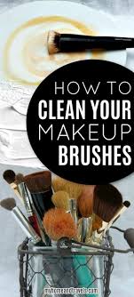 cleaning your makeup brushes a dirty