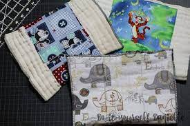 how to sew homemade burp cloths from