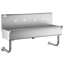 hand sink for 2 wall mounted faucets