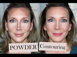 how to contour highlight with powder
