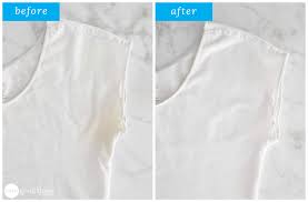 how to remove sweat stains the easy way