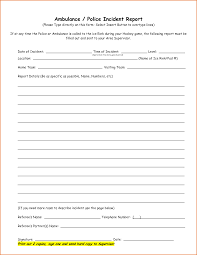 Incident Report Template Form After School Sign In Pinterest