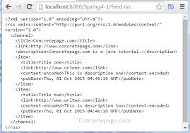 spring 4 mvc atom and rss feed exle