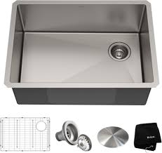 Do kraus sinks scratch easily? Kraus Khu11027 27 Inch Undermount Stainless Steel Kitchen Sink With Tru16 Stainless Steel Noisedefend Technology And Rust Resistant Finish