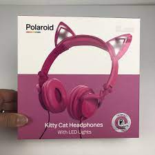 polaroid led light up pink cat ear